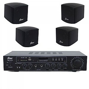 מערכת הגברה לעסק Seer Audio AMP 230ST-SET-BK מערכת הגברה לעסק Seer Audio AMP 230ST-SET-BK