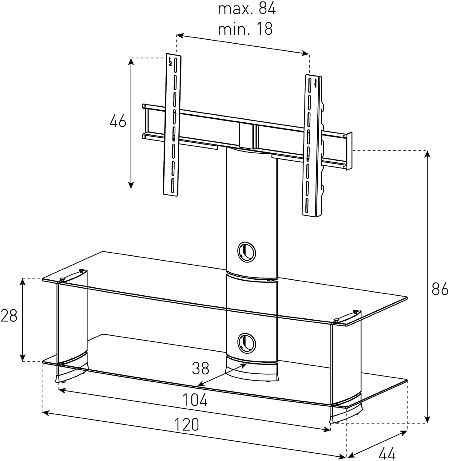 Sonorous PL2100 Dimensions Sonorous PL2100 Dimensions