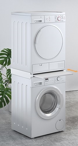 LAUNDRY STACKING KIT WITH PULL-OUT SHELF LAUNDRY STACKING KIT WITH PULL-OUT SHELF
